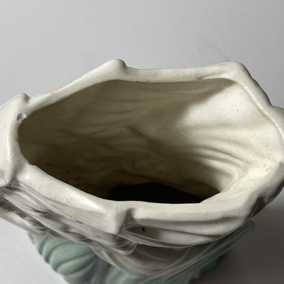 VTG Stuart McCulloch California Ceramics Swan White Flamingo Vase Figurine MCM - Picture 5 of 16